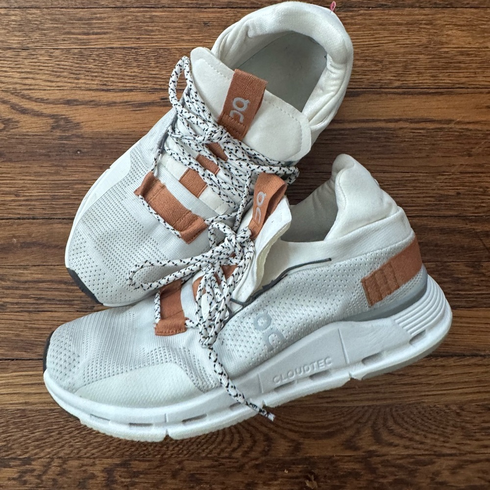 On Cloud Cloudnova White Pearl Running Comfort Sh… - image 14